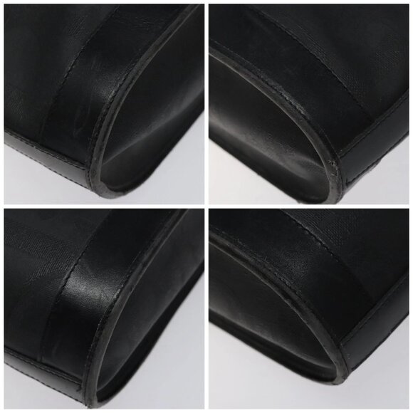 Christian Dior Trotter Canvas Shoulder Bag PVC Black Gold Auth 120408 - Picture 16 of 16